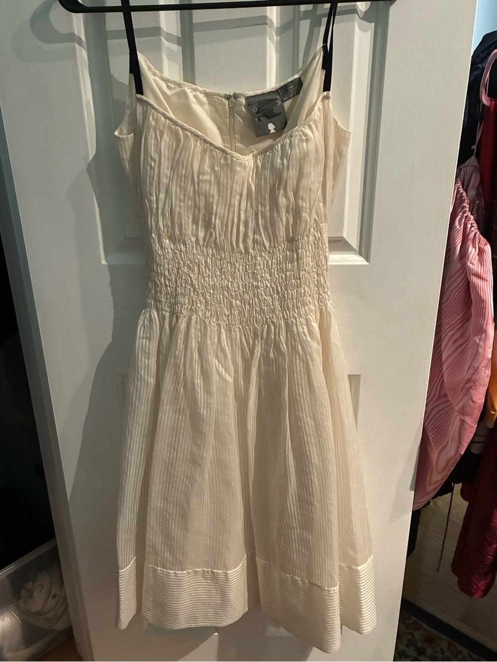 Cream Spaghetti Strap Sundress Anthropologie